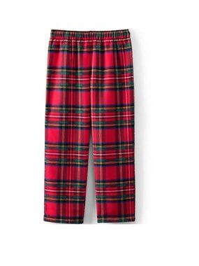NWT - LANDS END - Kids Flannel Pajama Pants - Red Tartan - SIZE 10